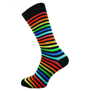 5 pairs of men's striped and spotty Bamboo socks