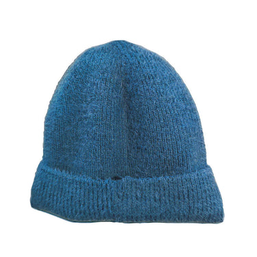 Blue fleece lined hat