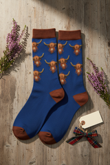 Highland Cow Bamboo Socks - Pinterest Lifestyle