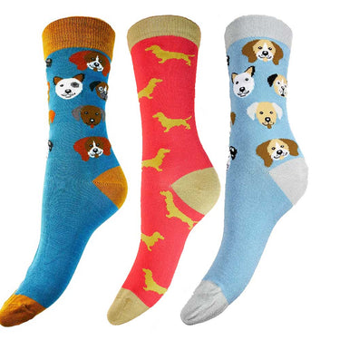 Man's Best Friend, 3 pairs of bamboo socks for ladies