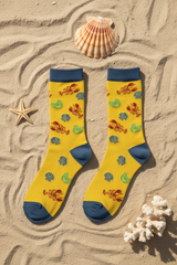 Scallops and Lobster Bamboo Socks - regenerated