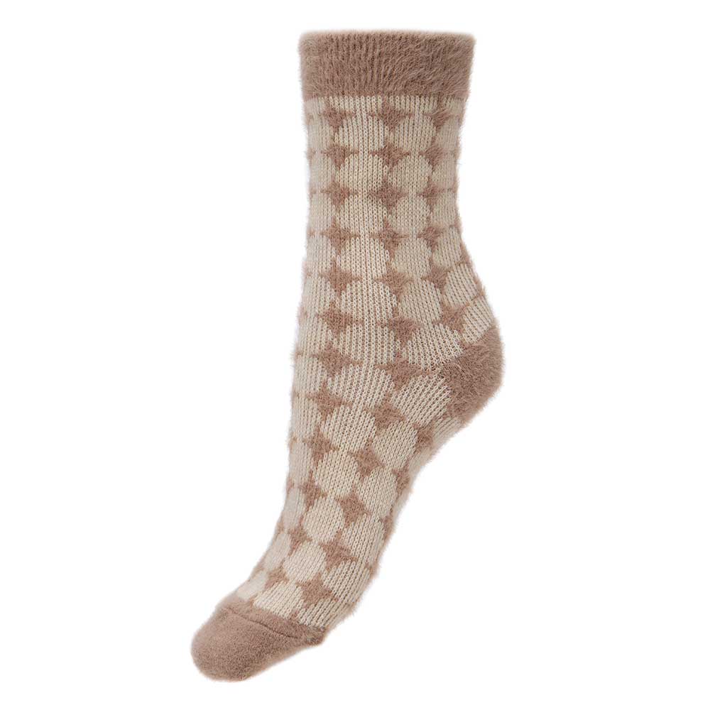 3 pairs of ultra soft grid patterned socks