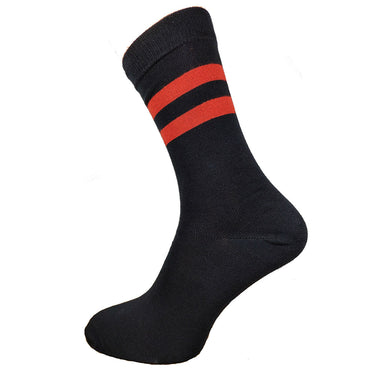 Red Stripe Bamboo Socks Size 7-11