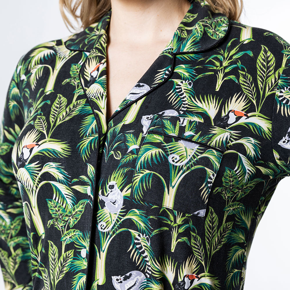 Jungle print bamboo pyjamas